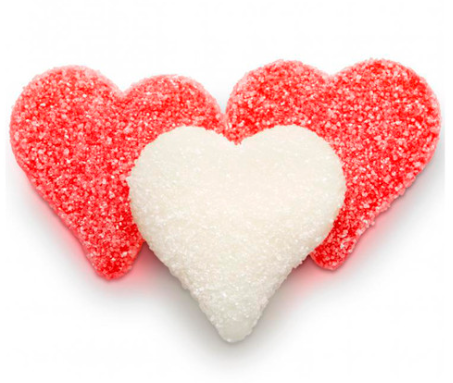 Gummi Valentine Sour Hearts