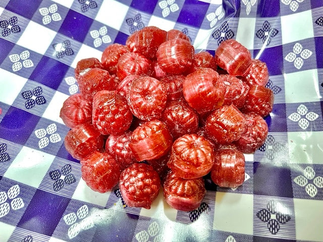 Filled Red Raspberry Candy